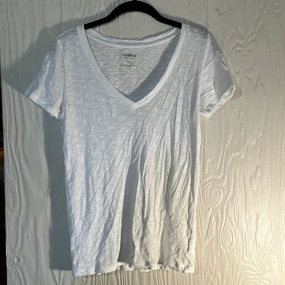 Express v-neck slub tee